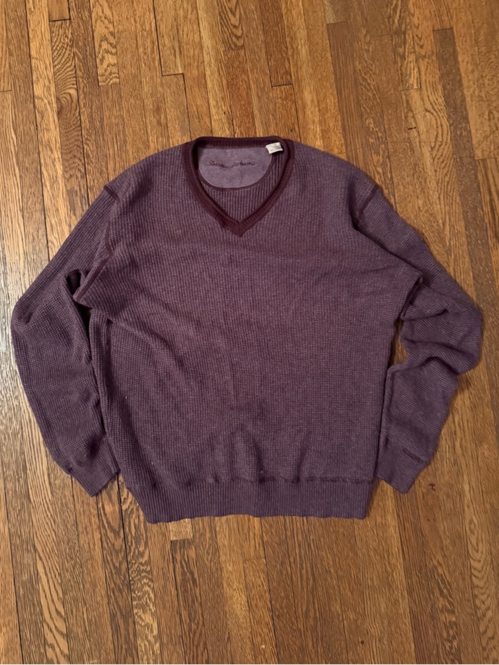 Burgundy Tommy Bahama Cotton/Wool Sweater